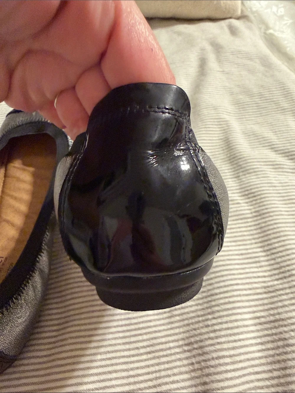 Josef Seibel Pippa Ballet Flats - silver and Black - Size 39